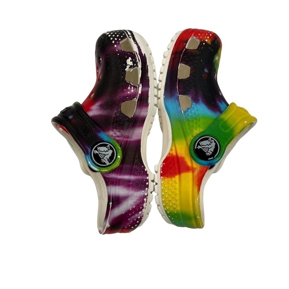 Crocs Tie Dye Slip On Shoes Size 4 C Toddler - Picture 5 of 7